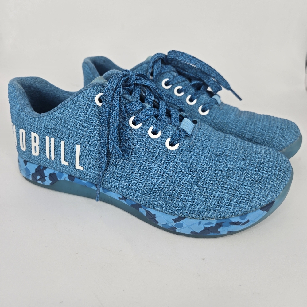 NoBull Project Water‎ Heather Blue Sneaker Shoe Womens Size 6.5 Mens 5 LIKE NEW! - Picture 2 of 12